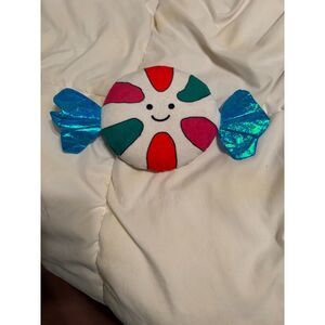 Squeaky Candy Plush Toy – Colorful Wrapped Candy –  Pet or Novelty Plush